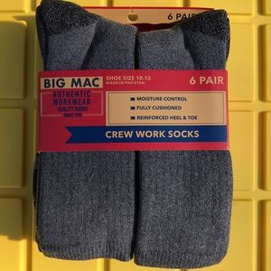 6-Pair Men’s Work Socks